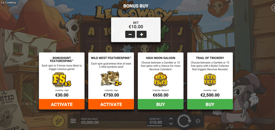 Le Cowboy Bonus Buy